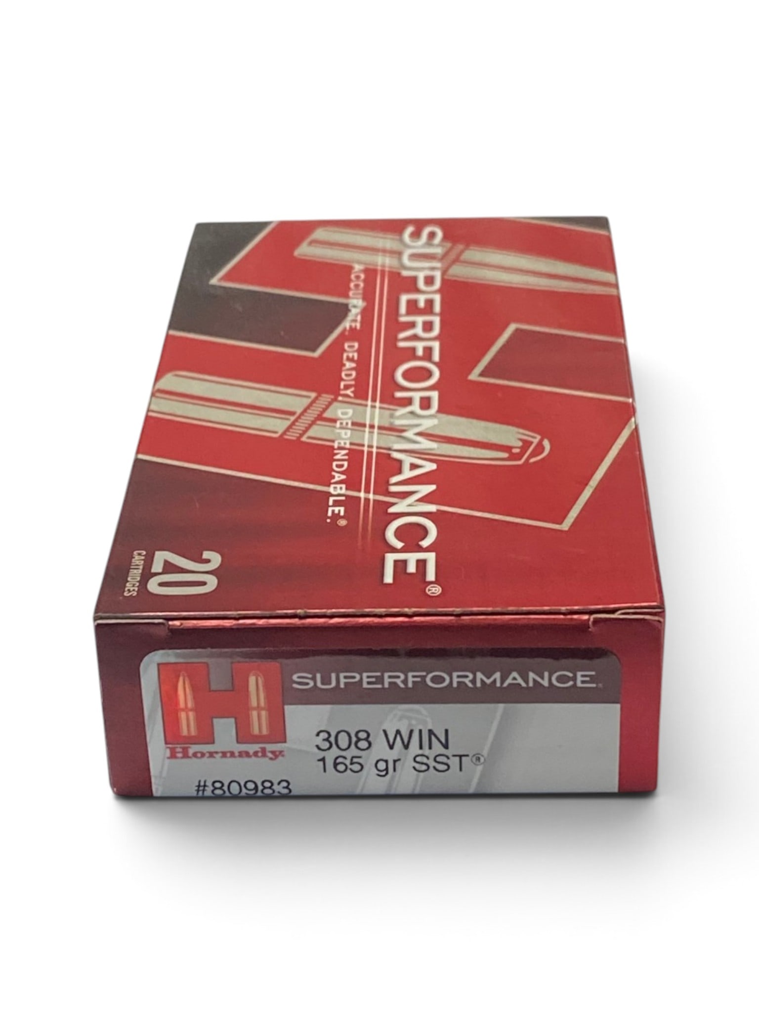 NIB 20rds. of 308 WIN 165gr. SST Hornady Superformance Ammunition: See Photo