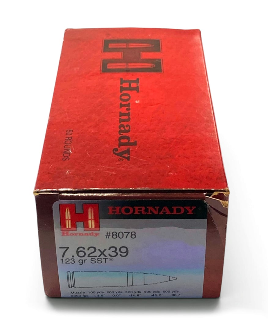NIB 50rds. of 7.62x39mm 123gr. SST #8078 Hornady Ammunition: See Photo