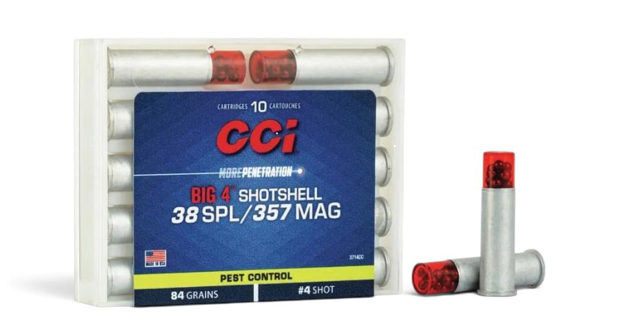NIB 10rds. of .38 SPL/.357 MAG 84gr. #4 Shot CCI “BIG 4” Shotshell Ammunition: See Photo