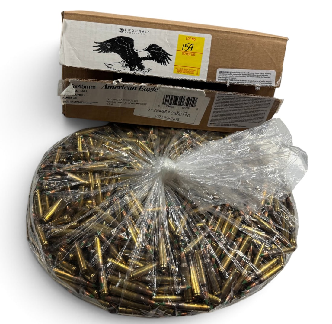 NIB 1000rds. of 5.56mm 62gr. FMJ Federal American Eagle Specialty Ammunition: See Photo