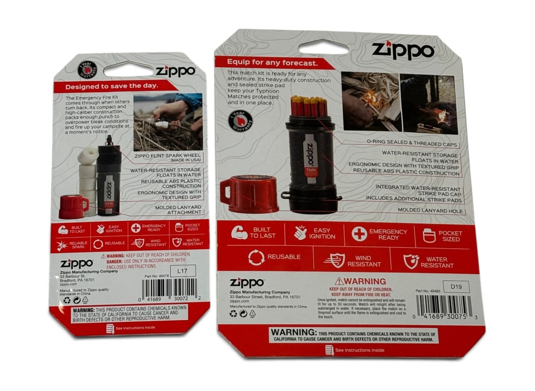 NIB Zippo Survival Kit - 2