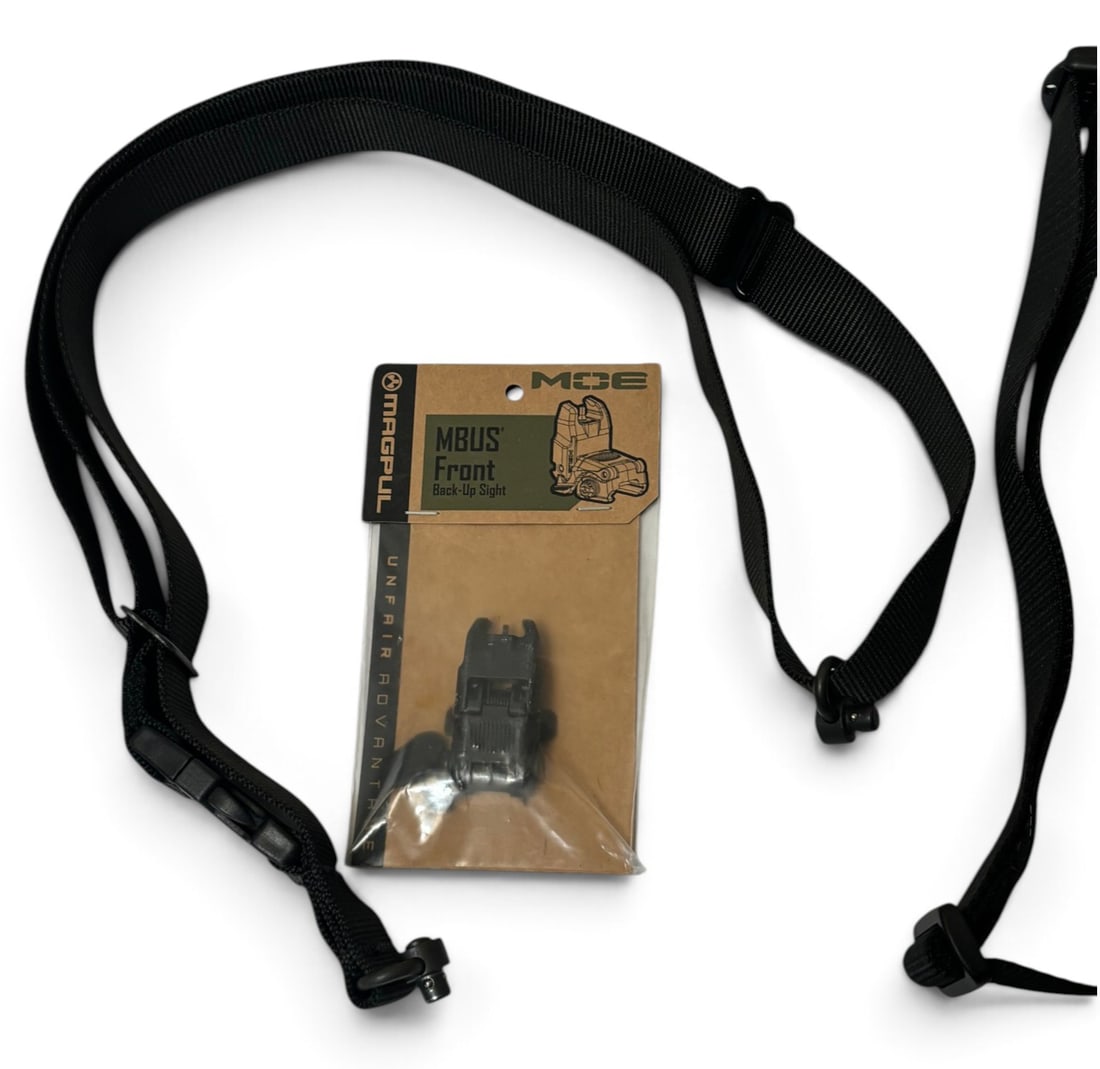 Magpul MOE MBUS Front Sight and (2) AR15 Slings - 3
