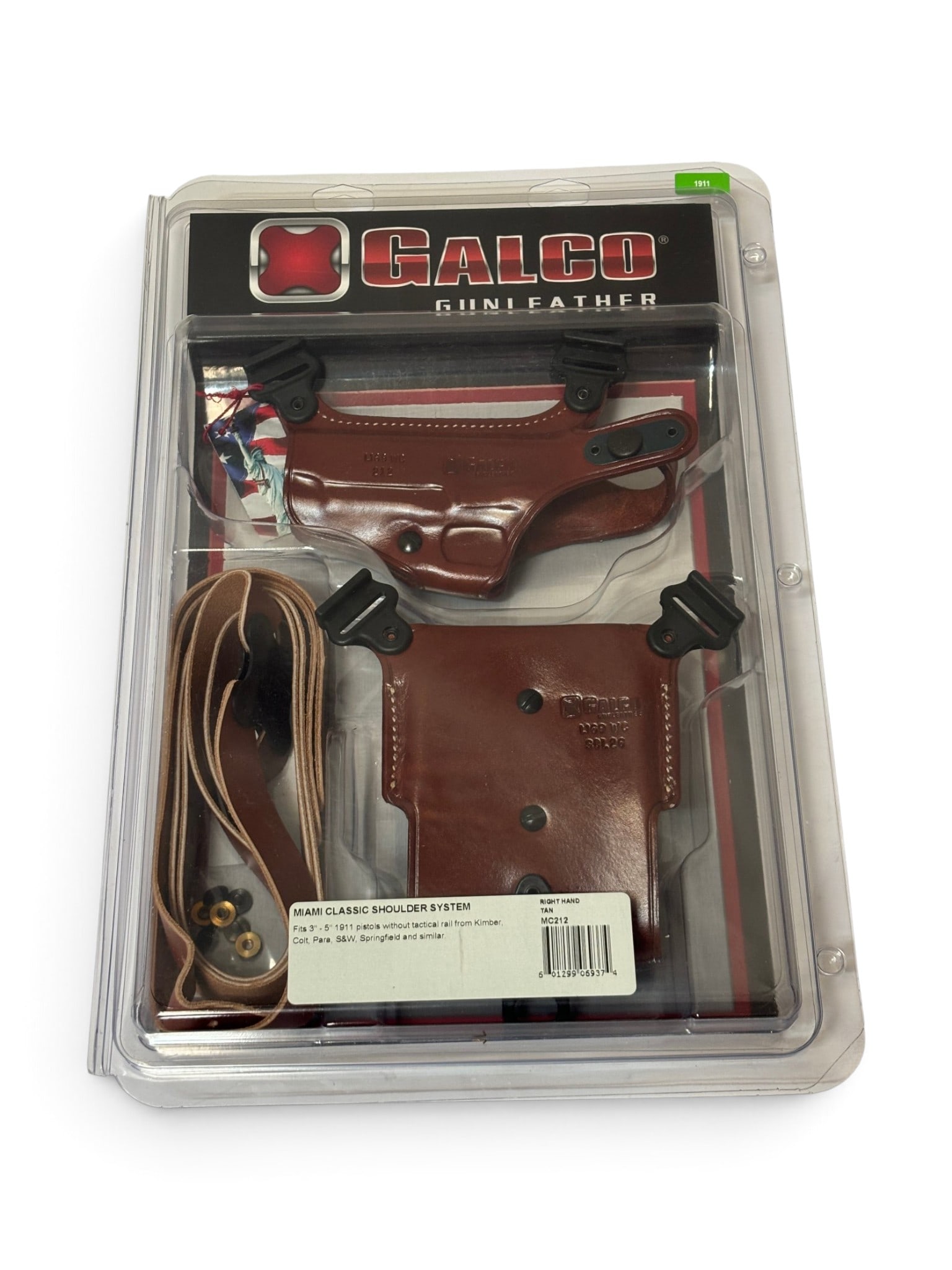 NIB Galco Miami Classic Shoulder Holster for 3" to 5" 1911 Pistols: See Photo(s)