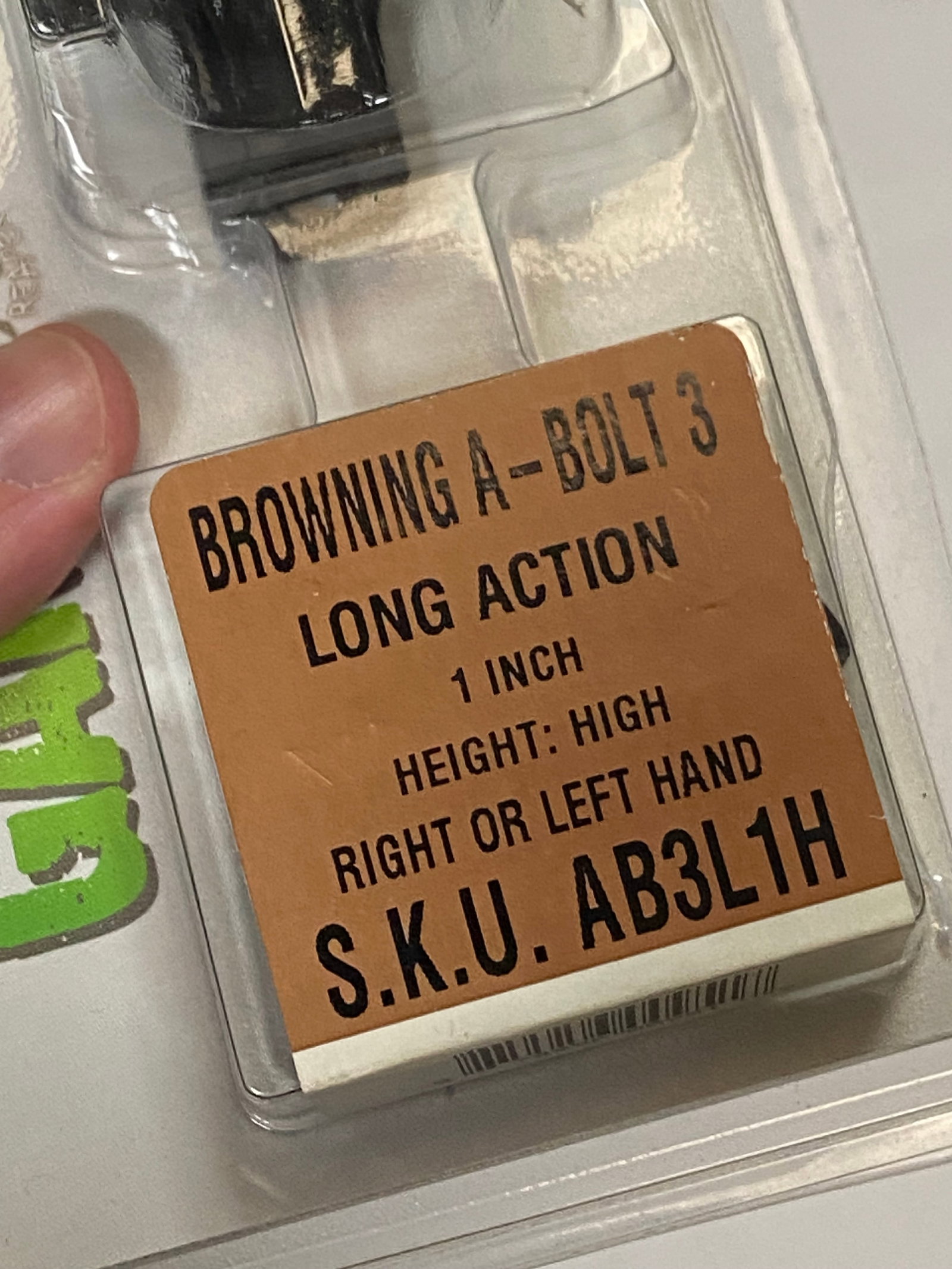 NIB DNZ Browning A Bolt Long Action 1" High Scope Rings - 2