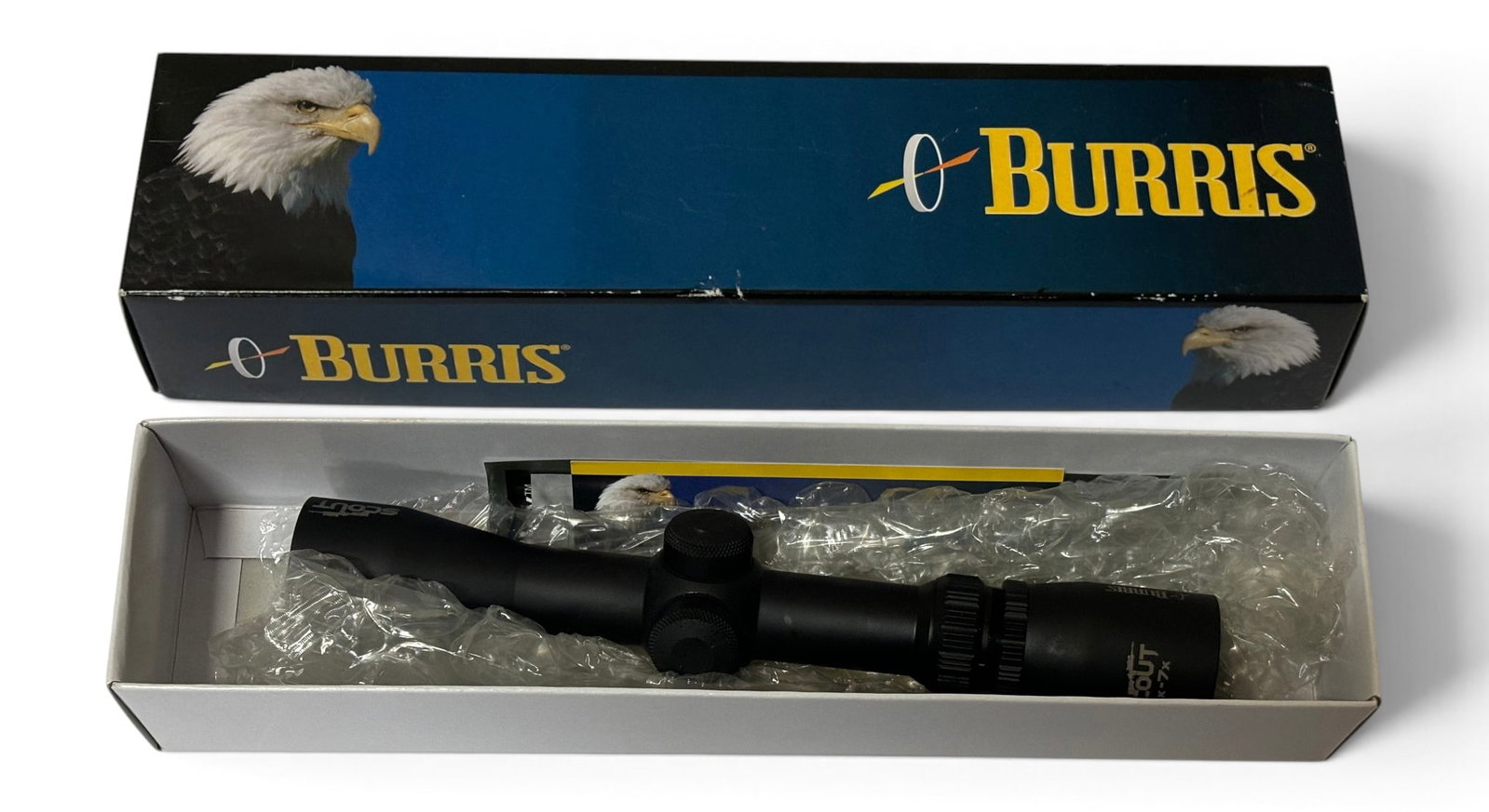 NIB Burris Scout 2x-7x-32mm Ballistic Plex Matte Black Scope: See Photo(s)