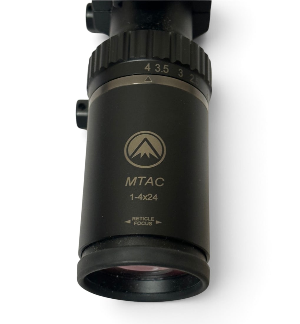 NIB Burris MTAC 1-4x24mm Illuminated Ballistic CQ Scope with FastFire III RMR and AR-P.E.P.R. Mount - 5