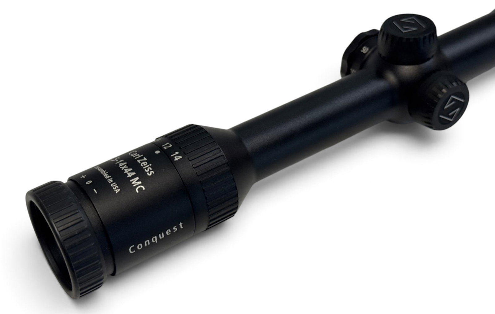Excellent Zeiss Conquest 4.5-14x44 MC 30mm Scope w/ Lens Covers - 10
