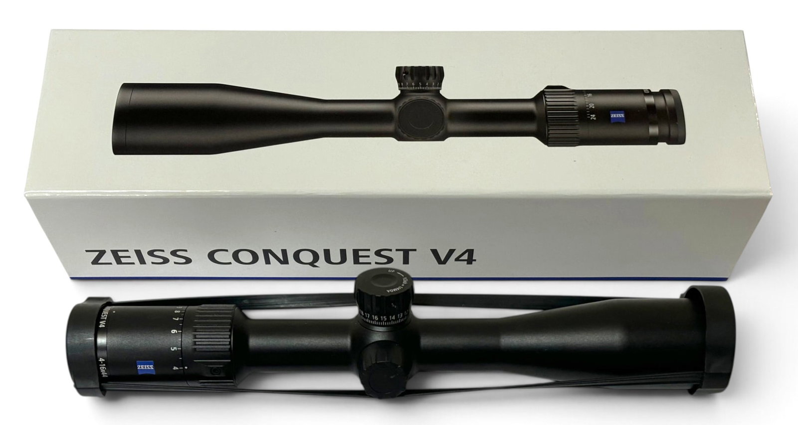 NIB Zeiss Conquest V4 4-16x44 Z-Plex 30mm Scope w/ Lens Covers (1 of 11)