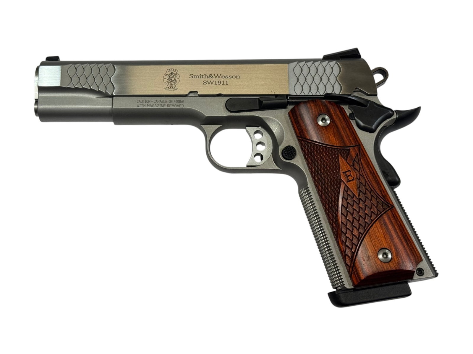 LNIB Smith & Wesson SW1911 E-Series .45 ACP Stainless 5” Pistol in Original Box  - 2
