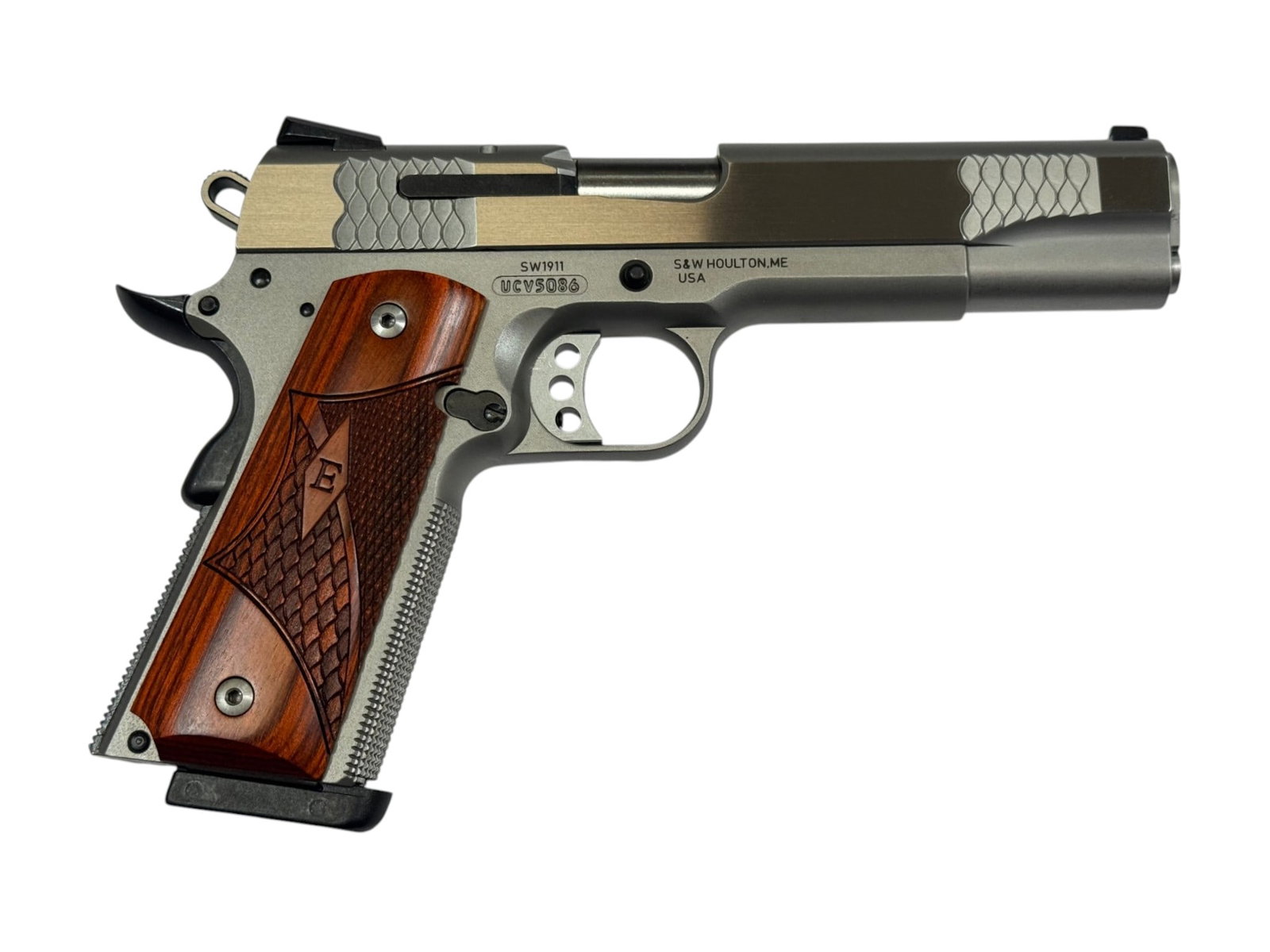 LNIB Smith & Wesson SW1911 E-Series .45 ACP Stainless 5” Pistol in Original Box  - 3