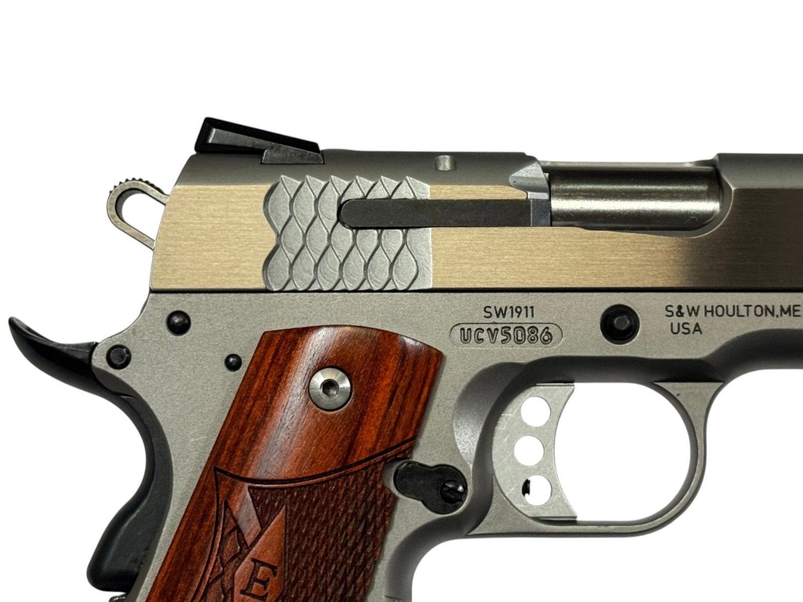 LNIB Smith & Wesson SW1911 E-Series .45 ACP Stainless 5” Pistol in Original Box  - 9