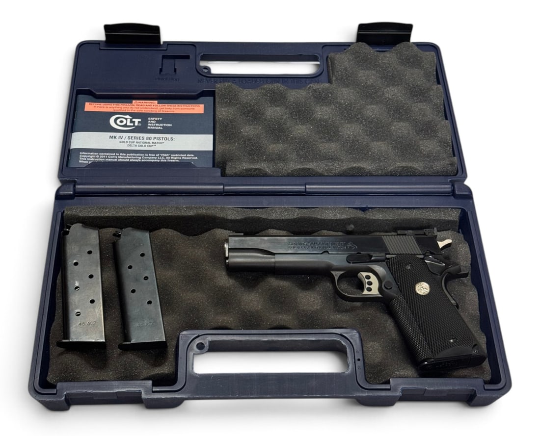 LNIB Colt 1911 National Match Gold Cup Series 80 .45 ACP Pistol w/ Original Box & 3 Mags - 4
