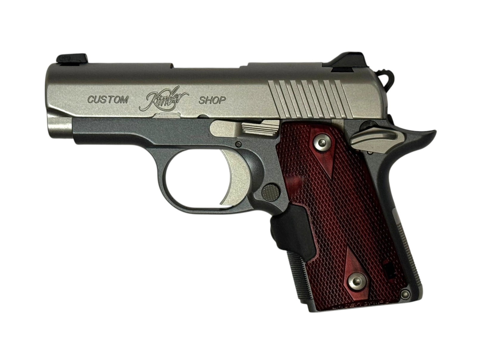 Excellent Kimber MICRO 9 CDP Semi-Automatic 9mm Compact Pistol w/ Lasergrip: S#: PB0028915 | 3.15” Barrel | Premium CDP (Custom Defense Package) configuration with two-tone finish, aluminum frame, stainless slide and 1911-style controls | Comes with working Lasergrip,