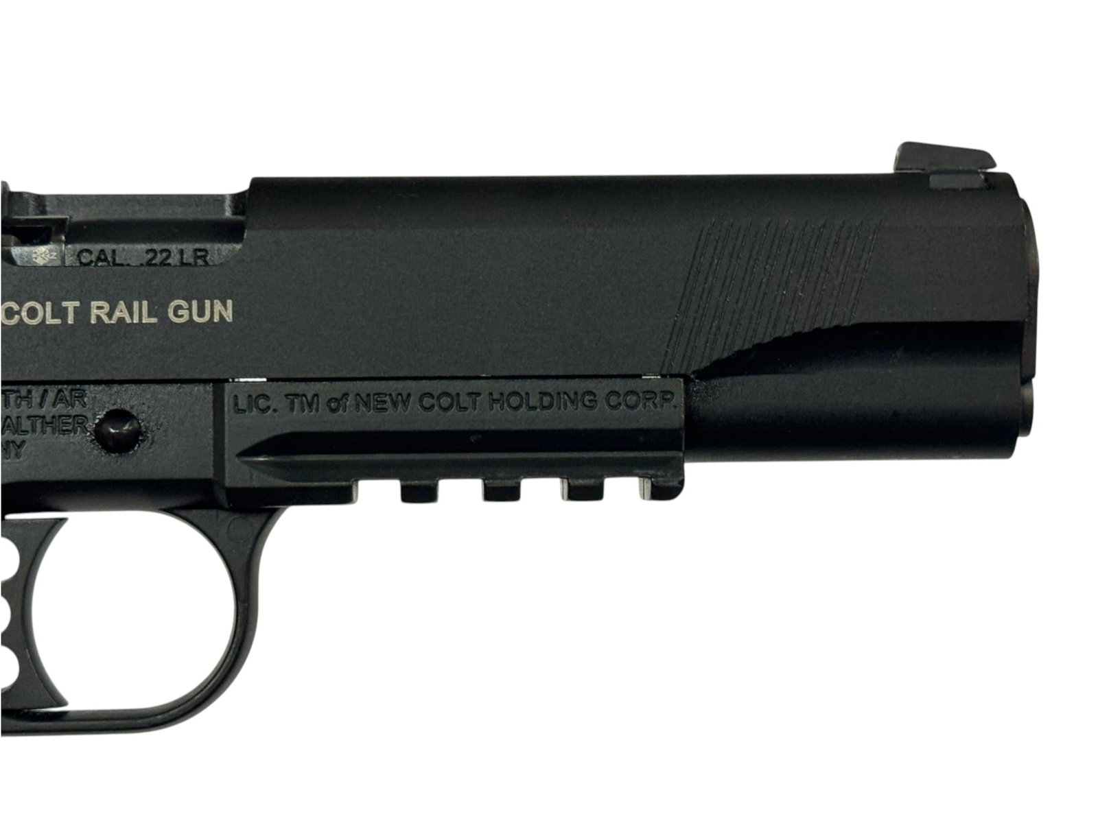 LNIB German Walther / Colt 1911 Rail Gun .22 LR Semi-Automatic Pistol w/ Original Box - 7