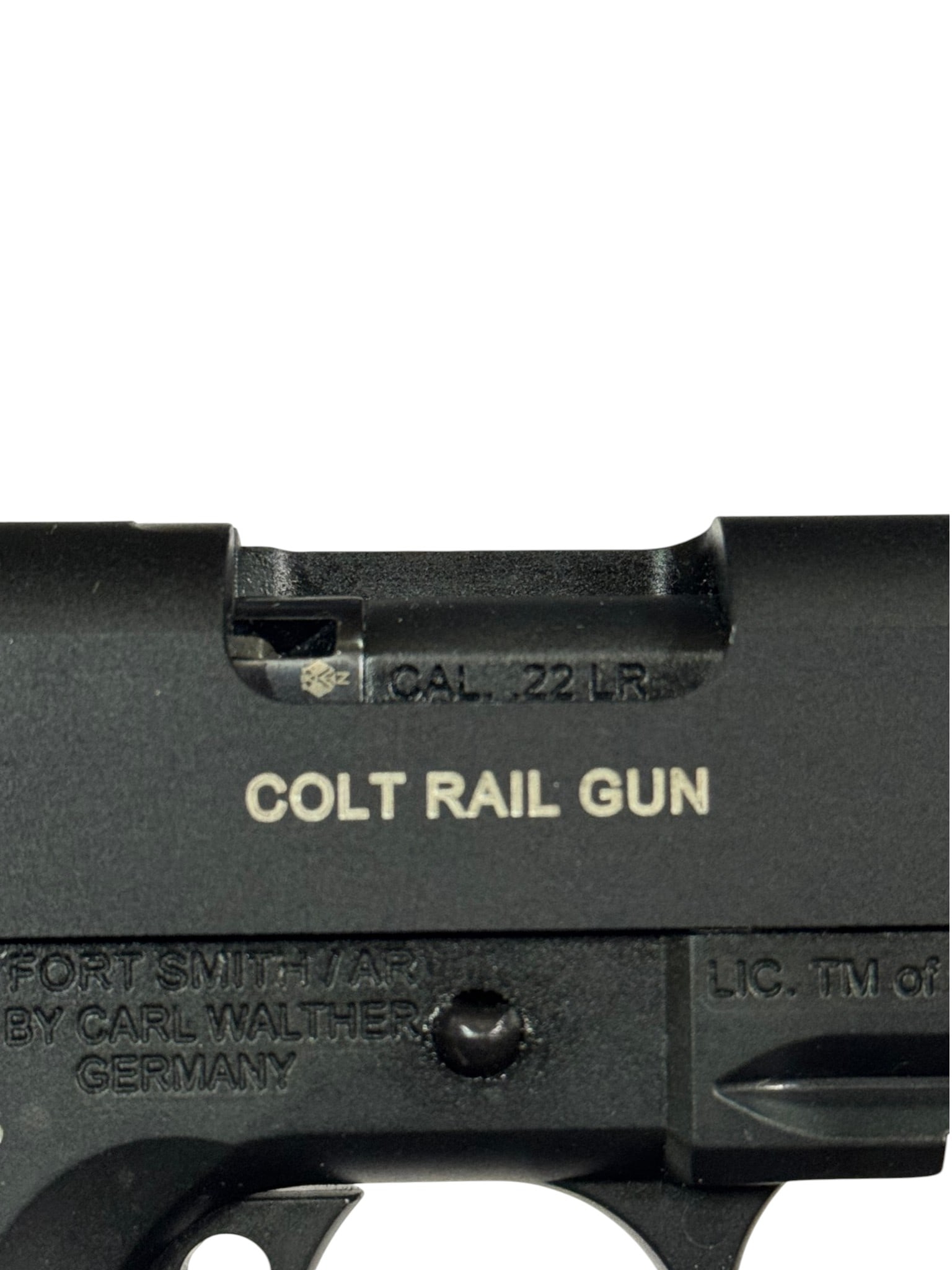 LNIB German Walther / Colt 1911 Rail Gun .22 LR Semi-Automatic Pistol w/ Original Box - 8