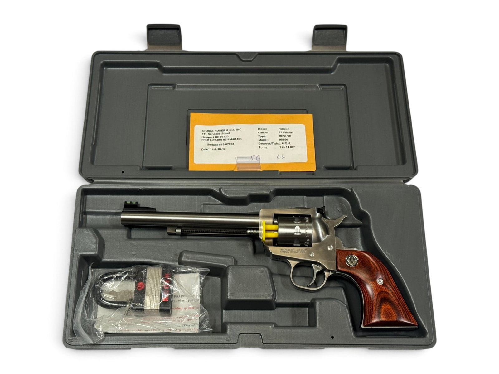 LNIB 2013 Ruger Model Single-Nine .22 WMRF 6.5” Stainless Revolver in Original Box - 3