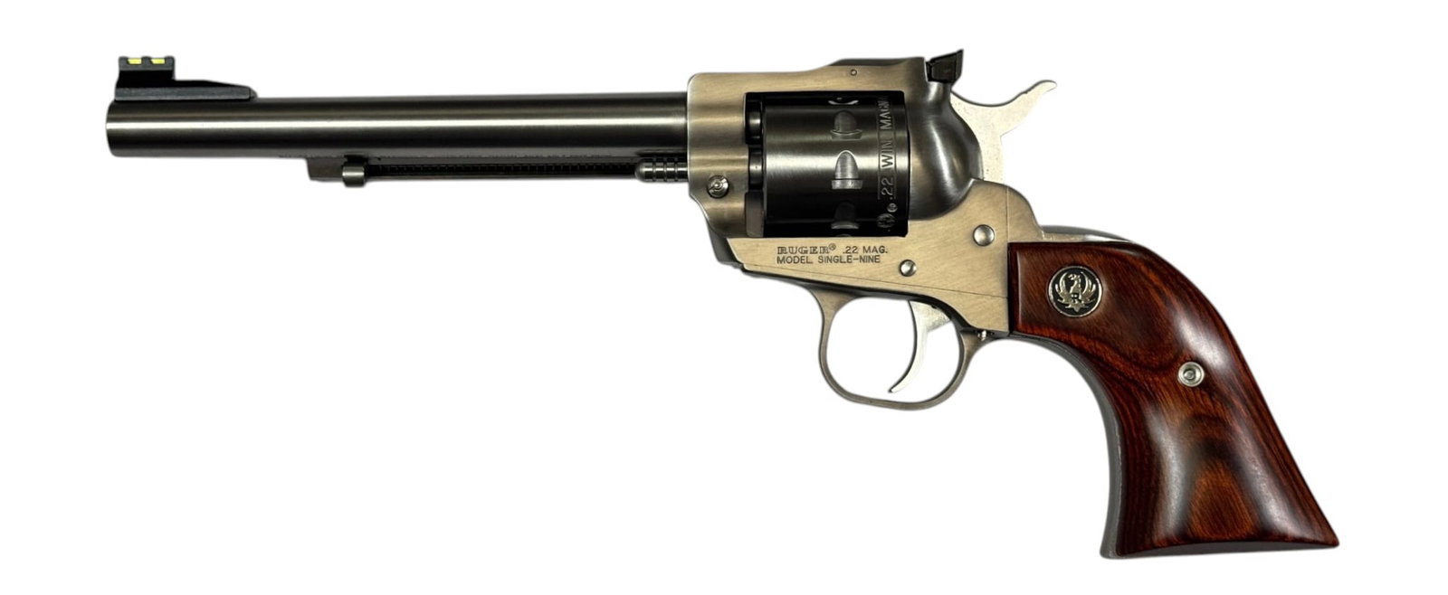 LNIB 2013 Ruger Model Single-Nine .22 WMRF 6.5” Stainless Revolver in Original Box - 6