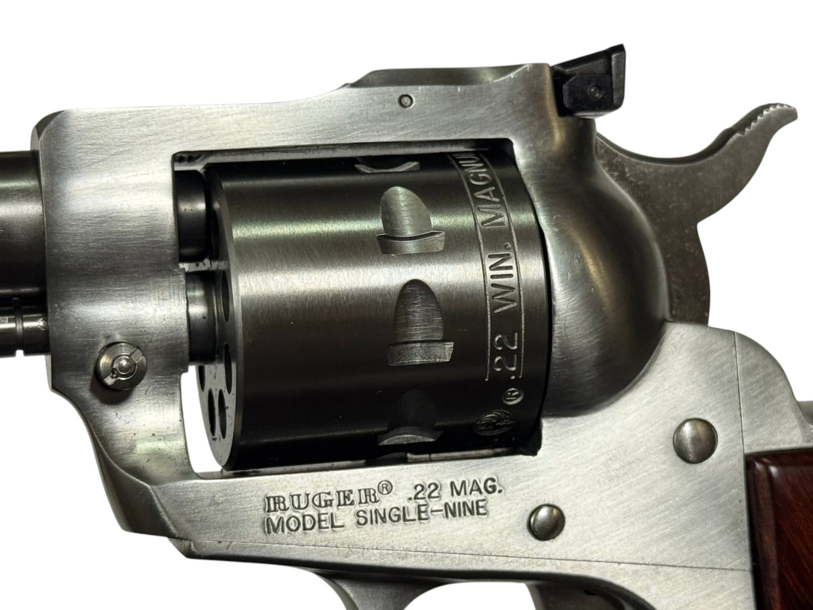 LNIB 2013 Ruger Model Single-Nine .22 WMRF 6.5” Stainless Revolver in Original Box - 9