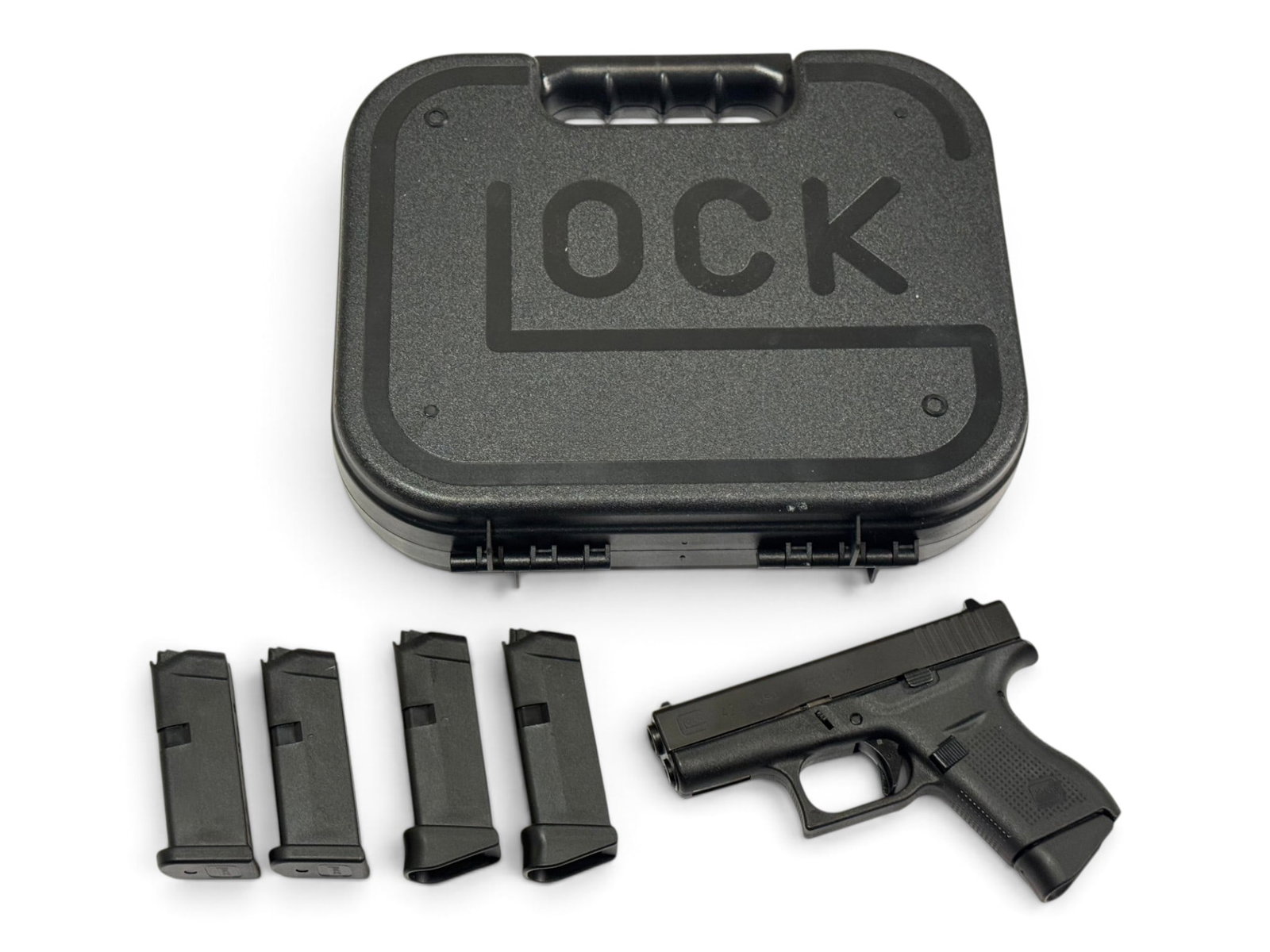 Excellent Glock Model 42 Gen 5 .380 ACP Semi-Automatic Pistol w/ 5 Mags in Case (1 of 12)