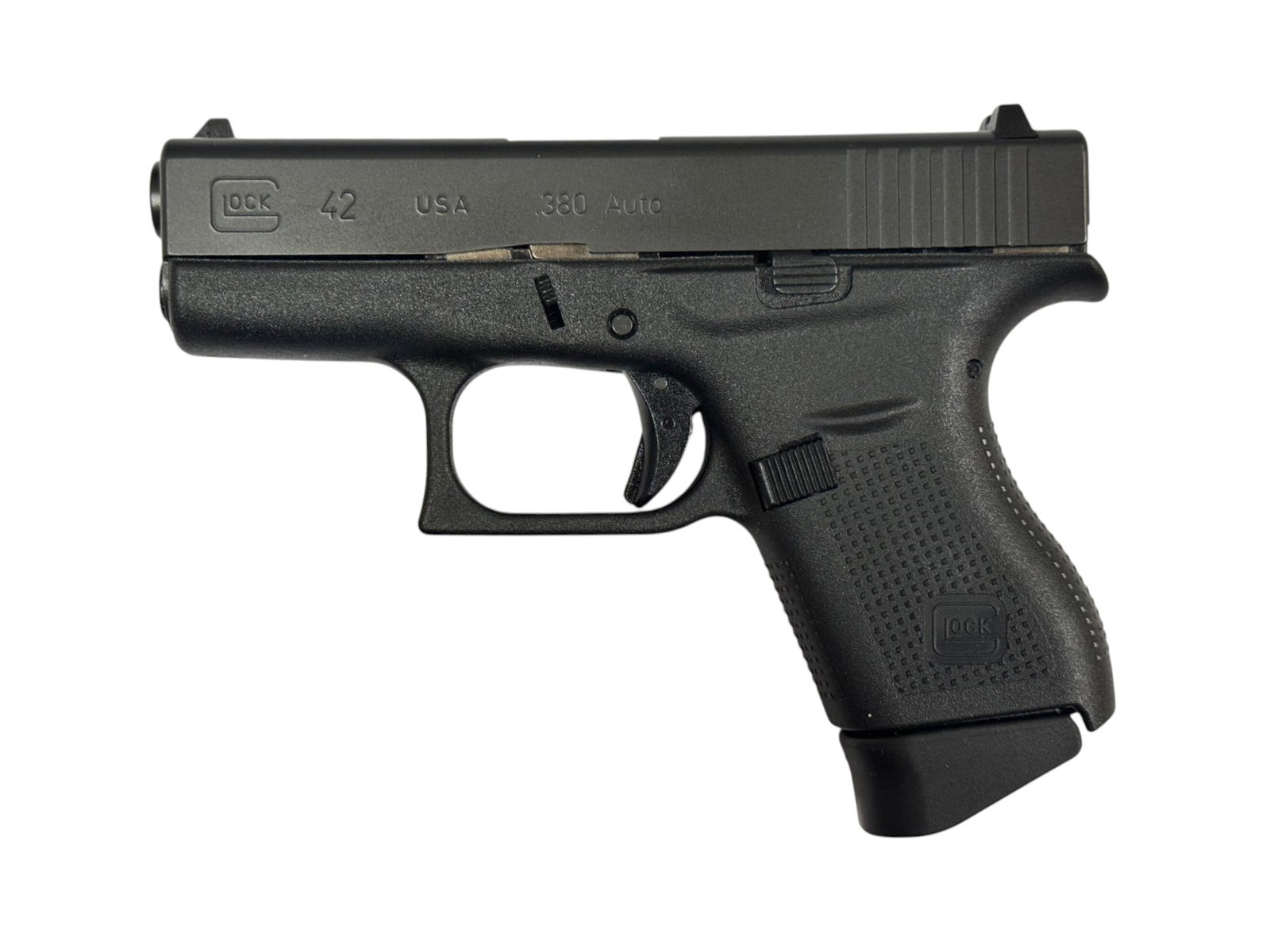 Excellent Glock Model 42 Gen 5 .380 ACP Semi-Automatic Pistol w/ 5 Mags in Case - 2
