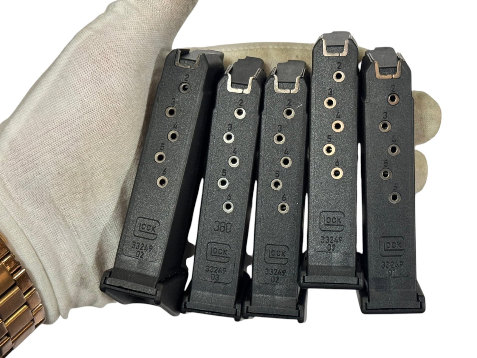 Excellent Glock Model 42 Gen 5 .380 ACP Semi-Automatic Pistol w/ 5 Mags in Case - 5