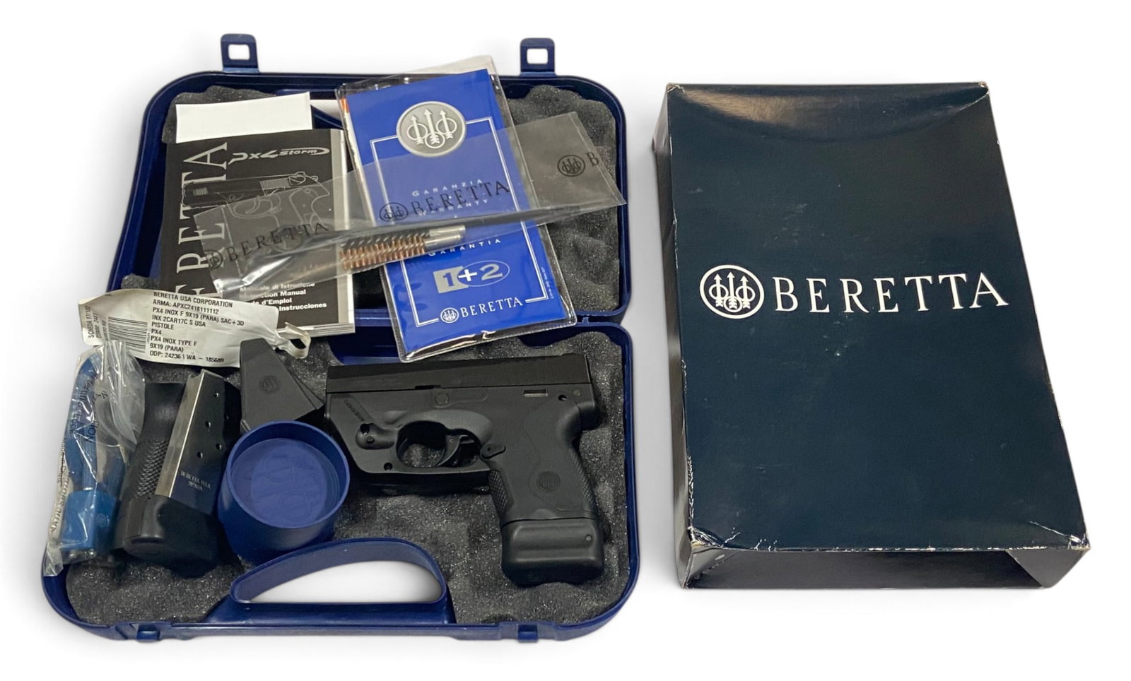LNIB Beretta BU9 Nano Semi-Automatic 9mm Pistol with 2 Mags & Laser - 2