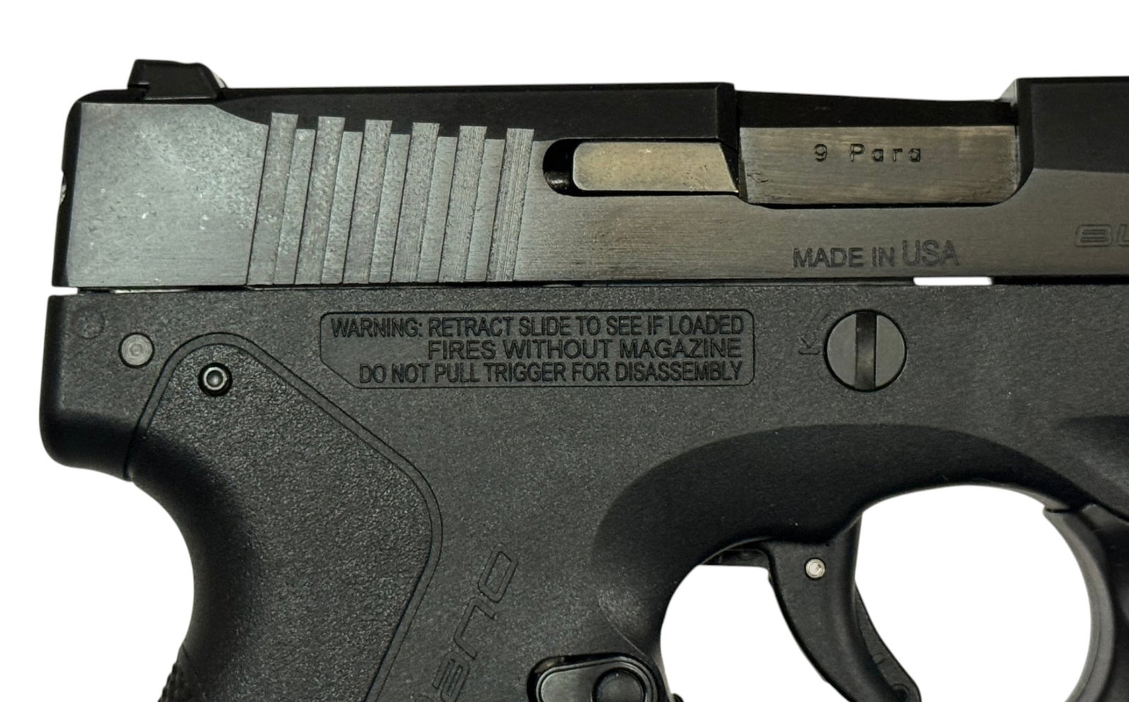LNIB Beretta BU9 Nano Semi-Automatic 9mm Pistol with 2 Mags & Laser - 6