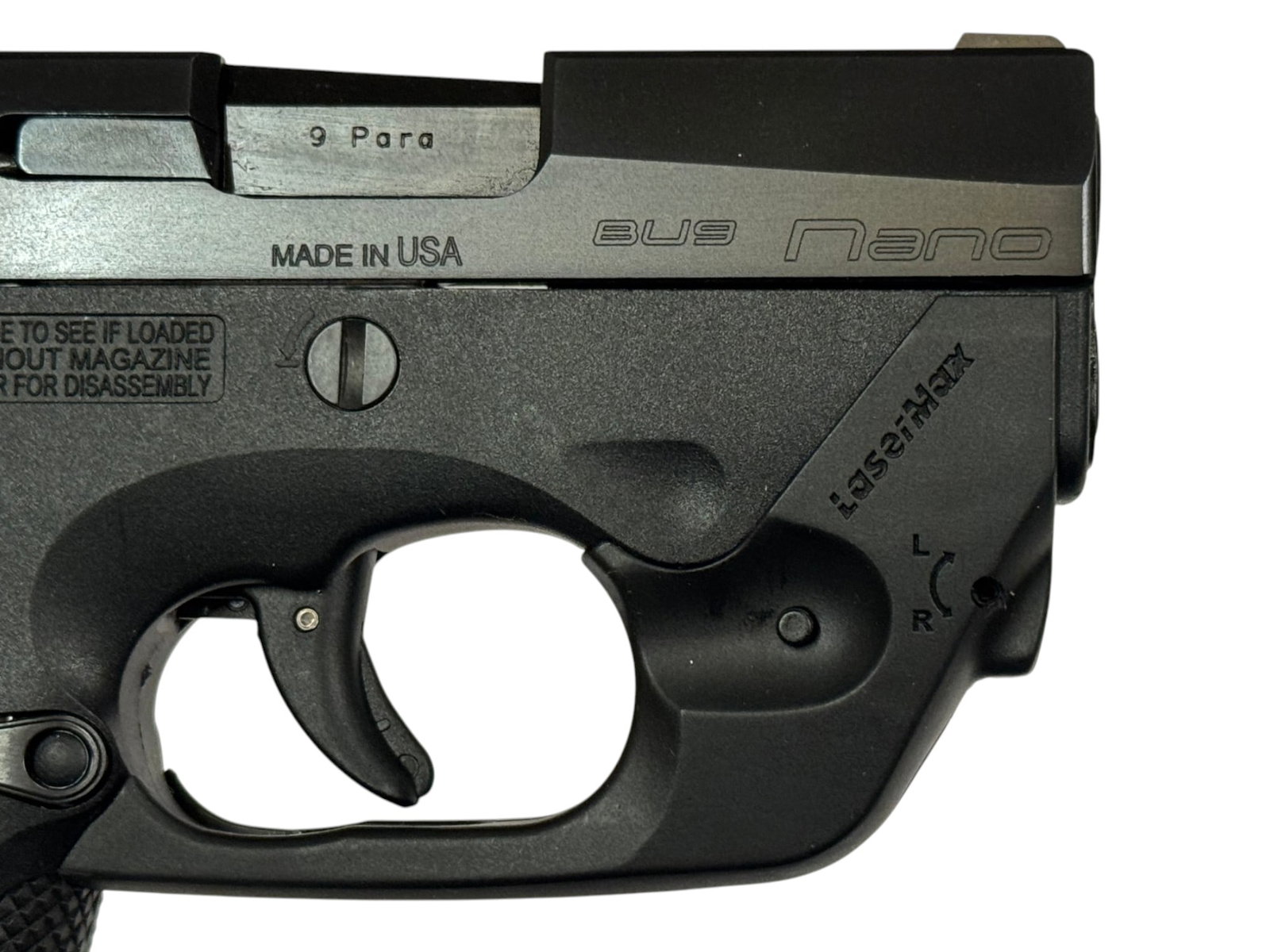 LNIB Beretta BU9 Nano Semi-Automatic 9mm Pistol with 2 Mags & Laser - 7