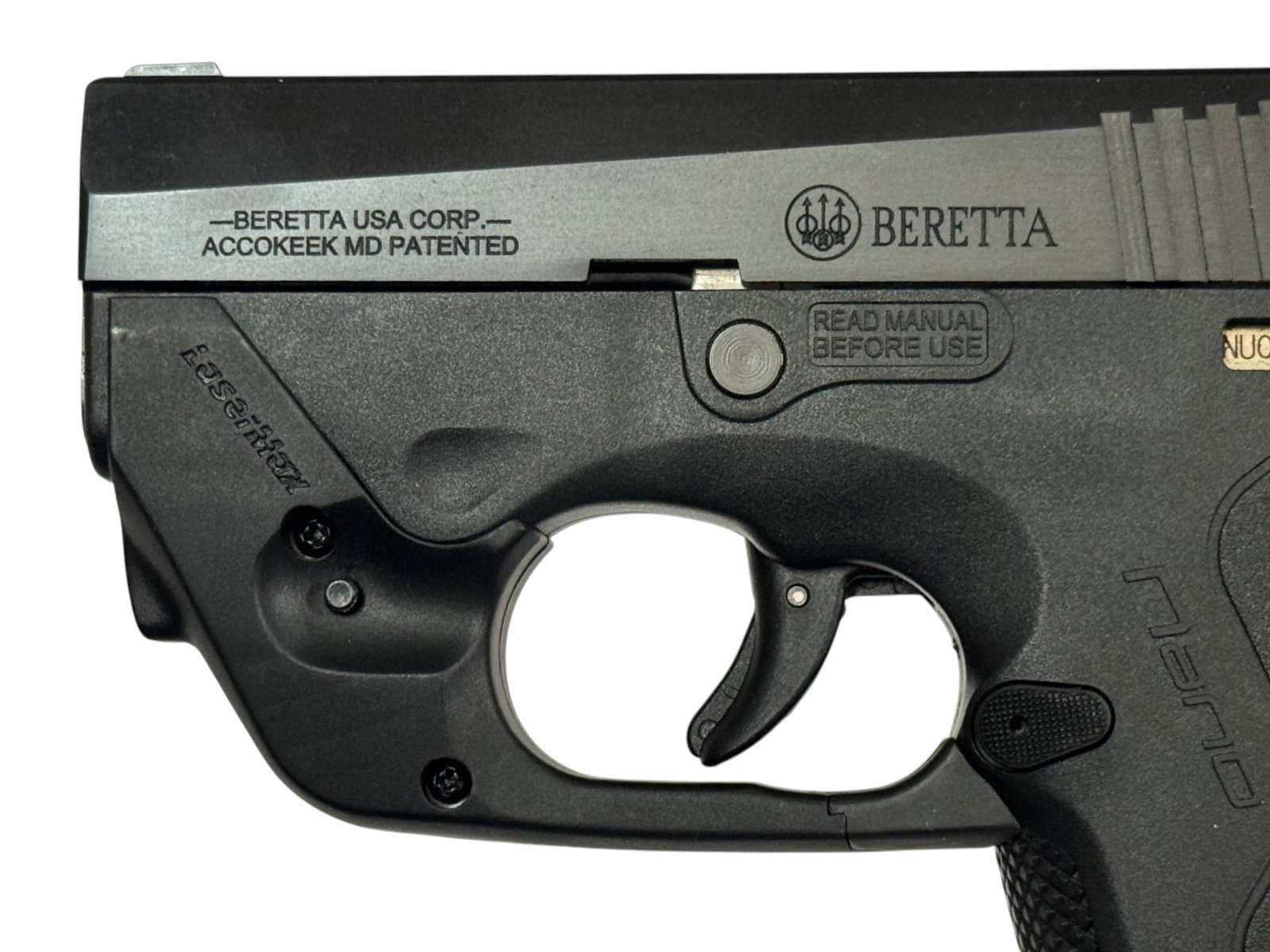 LNIB Beretta BU9 Nano Semi-Automatic 9mm Pistol with 2 Mags & Laser - 9
