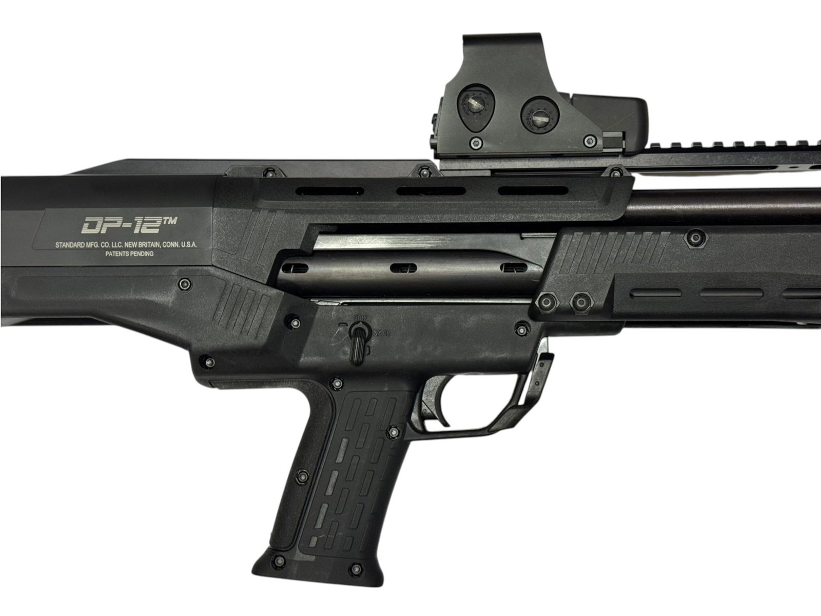 Excellent Standard Manf. DP-12 Double Barrel 12 GA. Shotgun w/ Holographic Sight & Breacher Chokes - 9