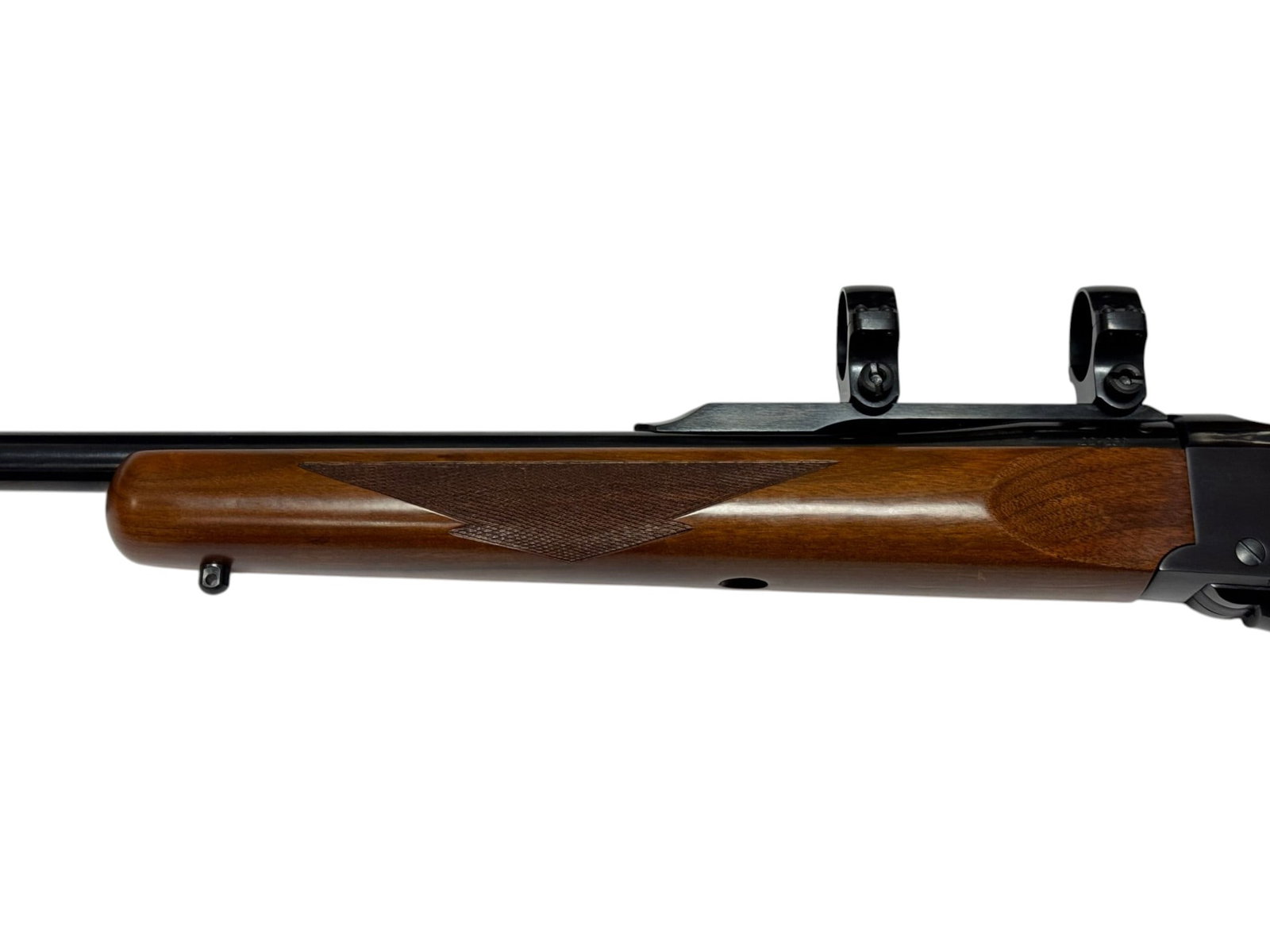 Excellent 1981 Ruger No.1 .22-250 REM. Single-Shot Falling Block Rifle w/ Factory 30mm Scope Rings - 12