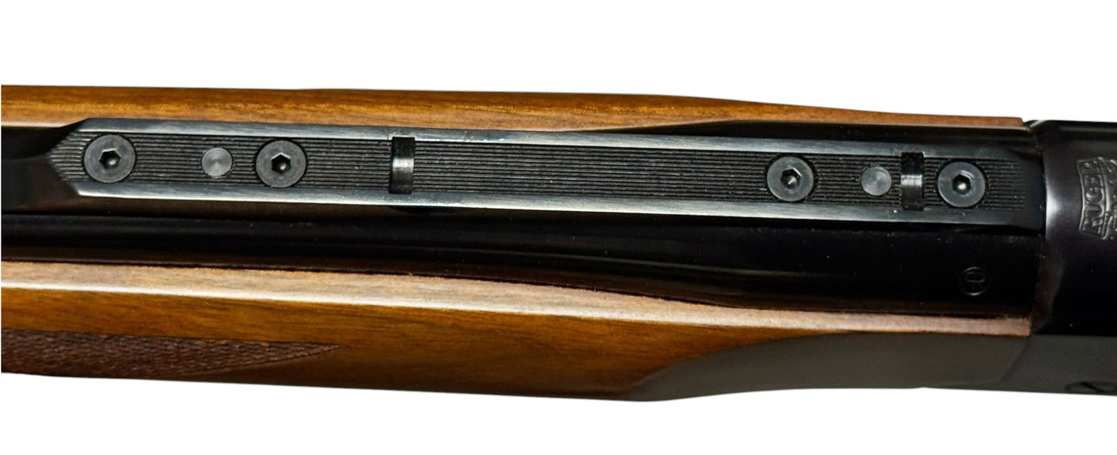 Excellent 1981 Ruger No.1 .22-250 REM. Single-Shot Falling Block Rifle w/ Factory 30mm Scope Rings - 6