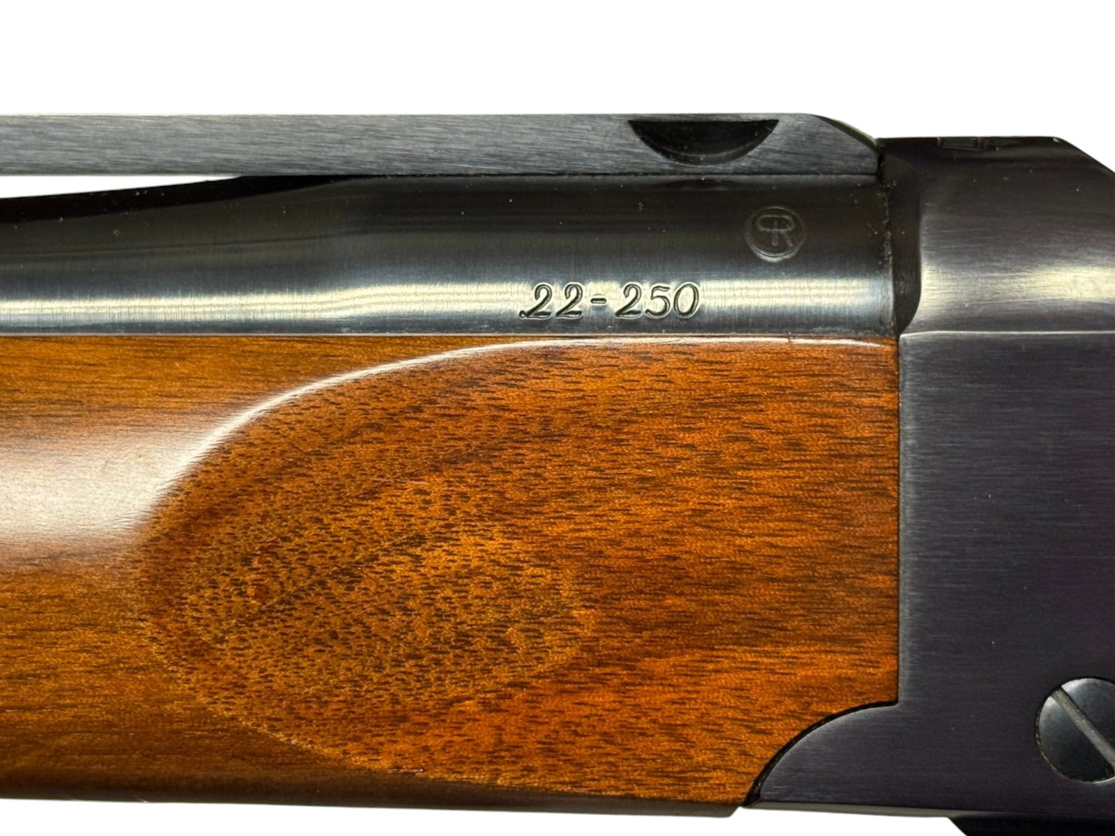 Excellent 1981 Ruger No.1 .22-250 REM. Single-Shot Falling Block Rifle w/ Factory 30mm Scope Rings - 8