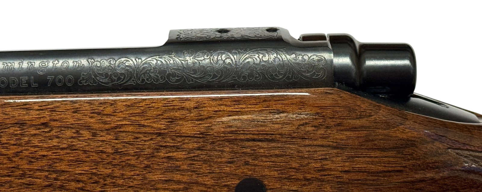 Excellent Remington Model 700 BDL Custom Deluxe Engraved .338 REM. ULTRA MAG. Bolt Action Rifle - 5