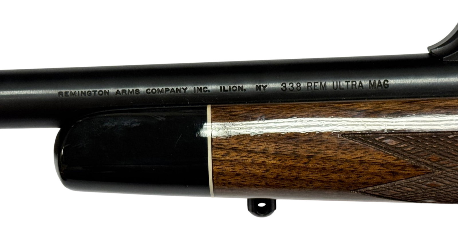 Excellent Remington Model 700 BDL Custom Deluxe Engraved .338 REM. ULTRA MAG. Bolt Action Rifle - 6