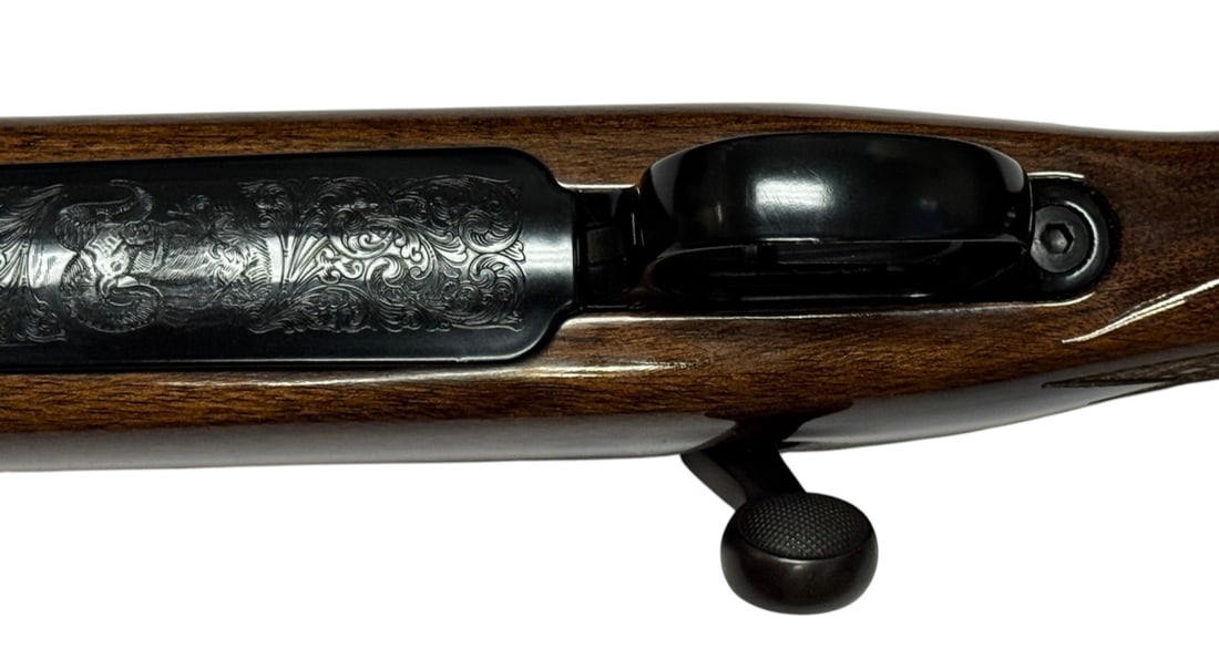 Excellent Remington Model 700 BDL Custom Deluxe Engraved .338 REM. ULTRA MAG. Bolt Action Rifle - 8