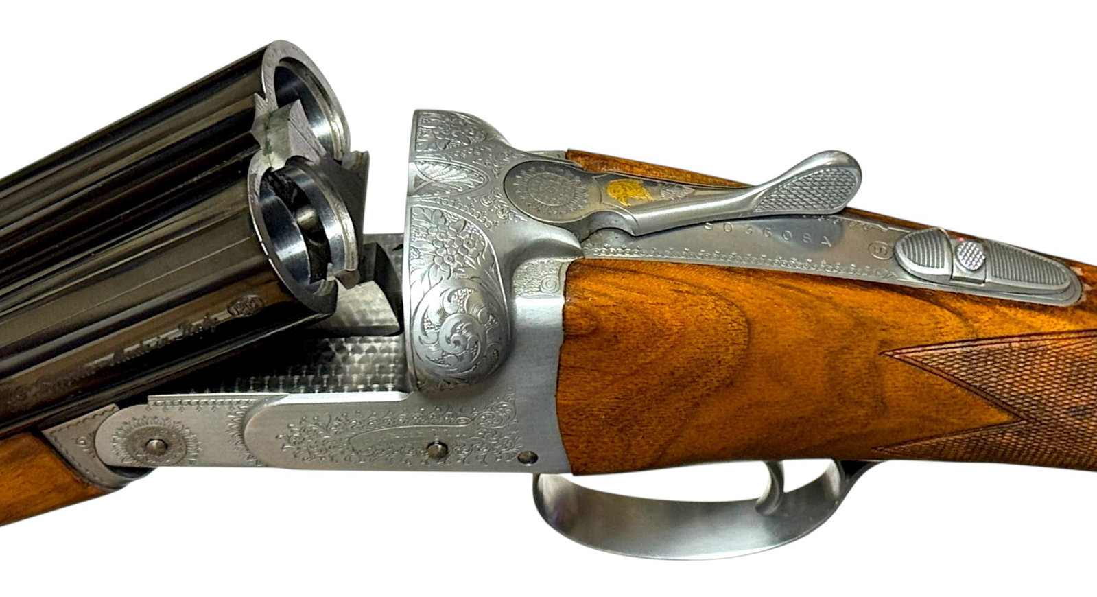 Excellent Beretta Silver Hawk Model 470 12 GA. SXS Double Barrel Shotgun - 16