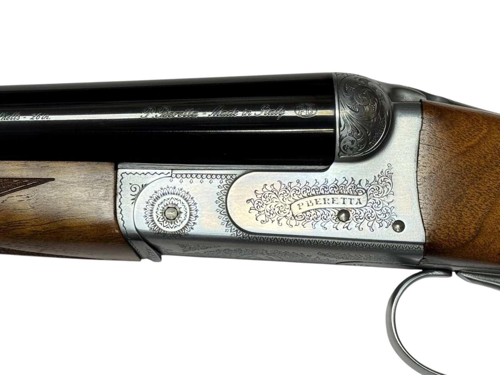 Excellent Beretta Silver Hawk Model 470 12 GA. SXS Double Barrel Shotgun - 7