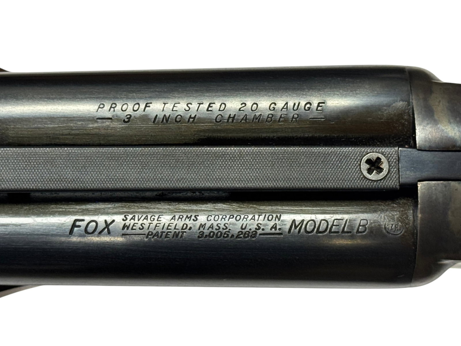 Excellent 1965 Fox/Savage Model B 20 GA. SXS Double Barrel Shotgun - 7