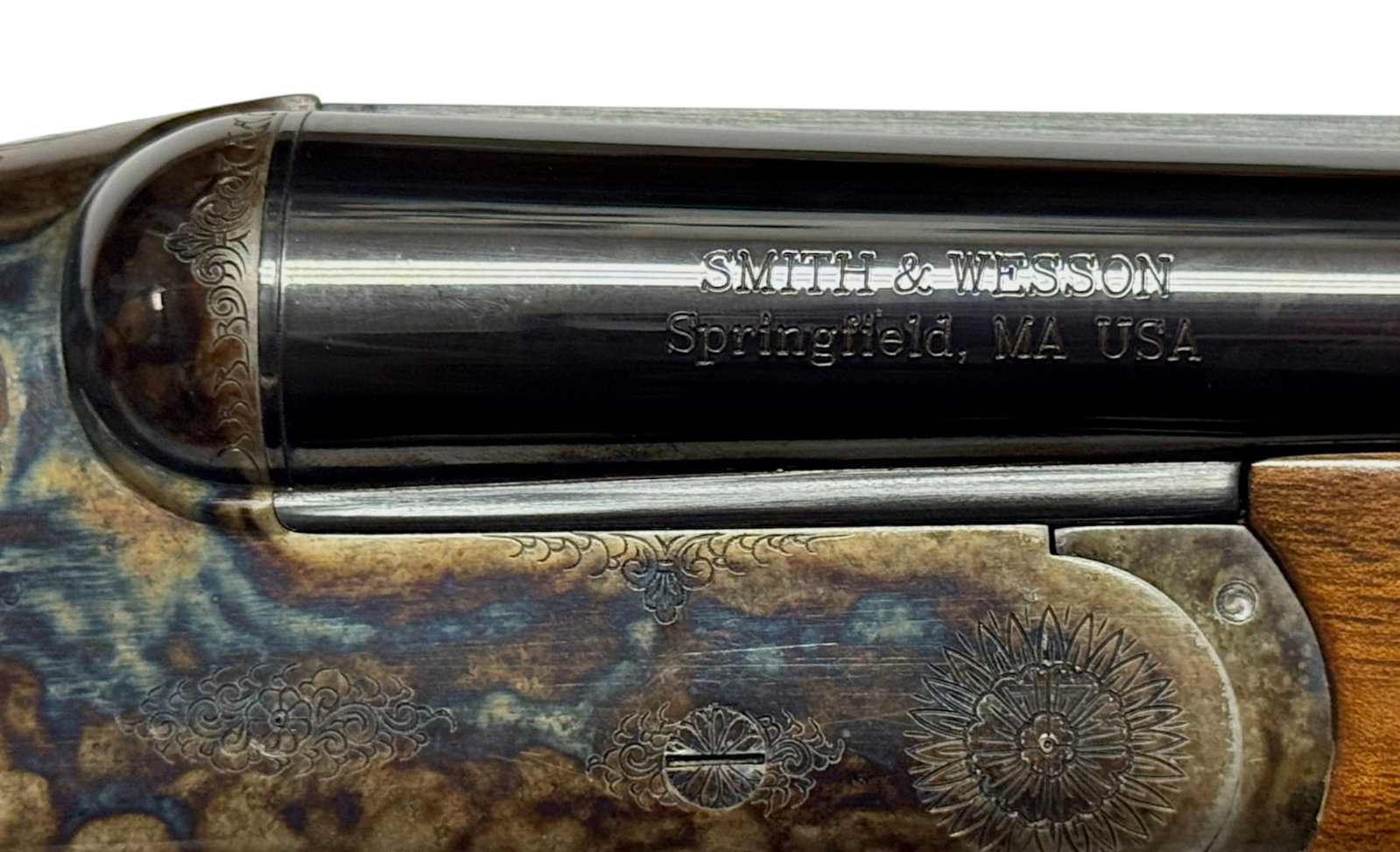 Excellent Smith & Wesson Elite Gold Grade I 20 GA. SXS Double Barrel Shotgun - 6