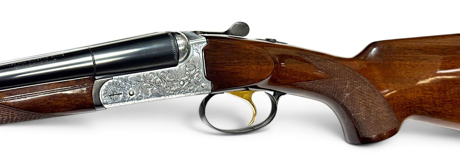 Excellent Charles Daly Superior Grade 28 GA. SXS Double Barrel Shotgun: S#: 61035 | 26” Solid Rib Barrels | 2-3/4" Chamber | 14.5" LOP | Superior Grade | Engraved receiver | Single gold trigger | KBI Inc. import markings | Single bead front sight |||| CONDITION: