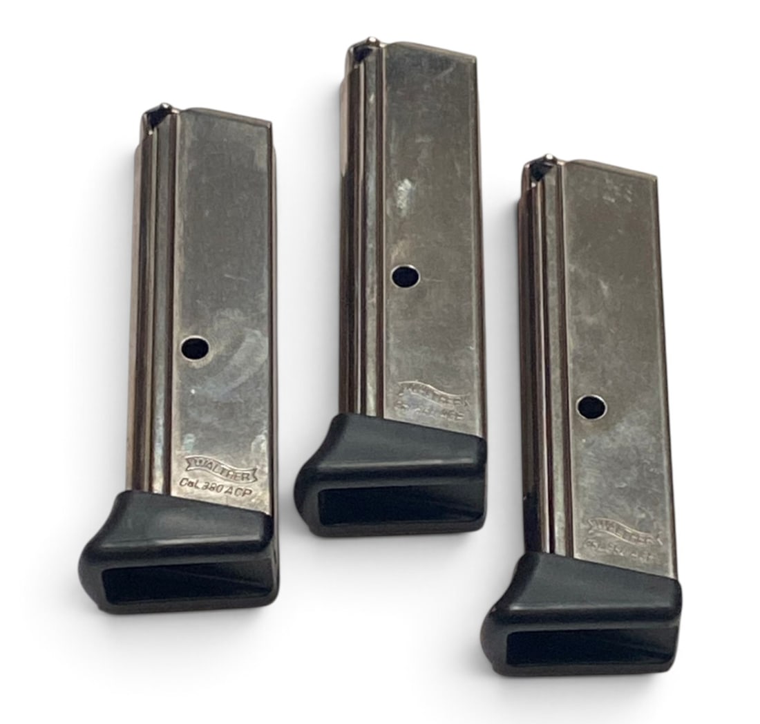 (3) Factory Walther PPK/S (7-Round) .380 ACP/9mm Kurz Magazines - 2