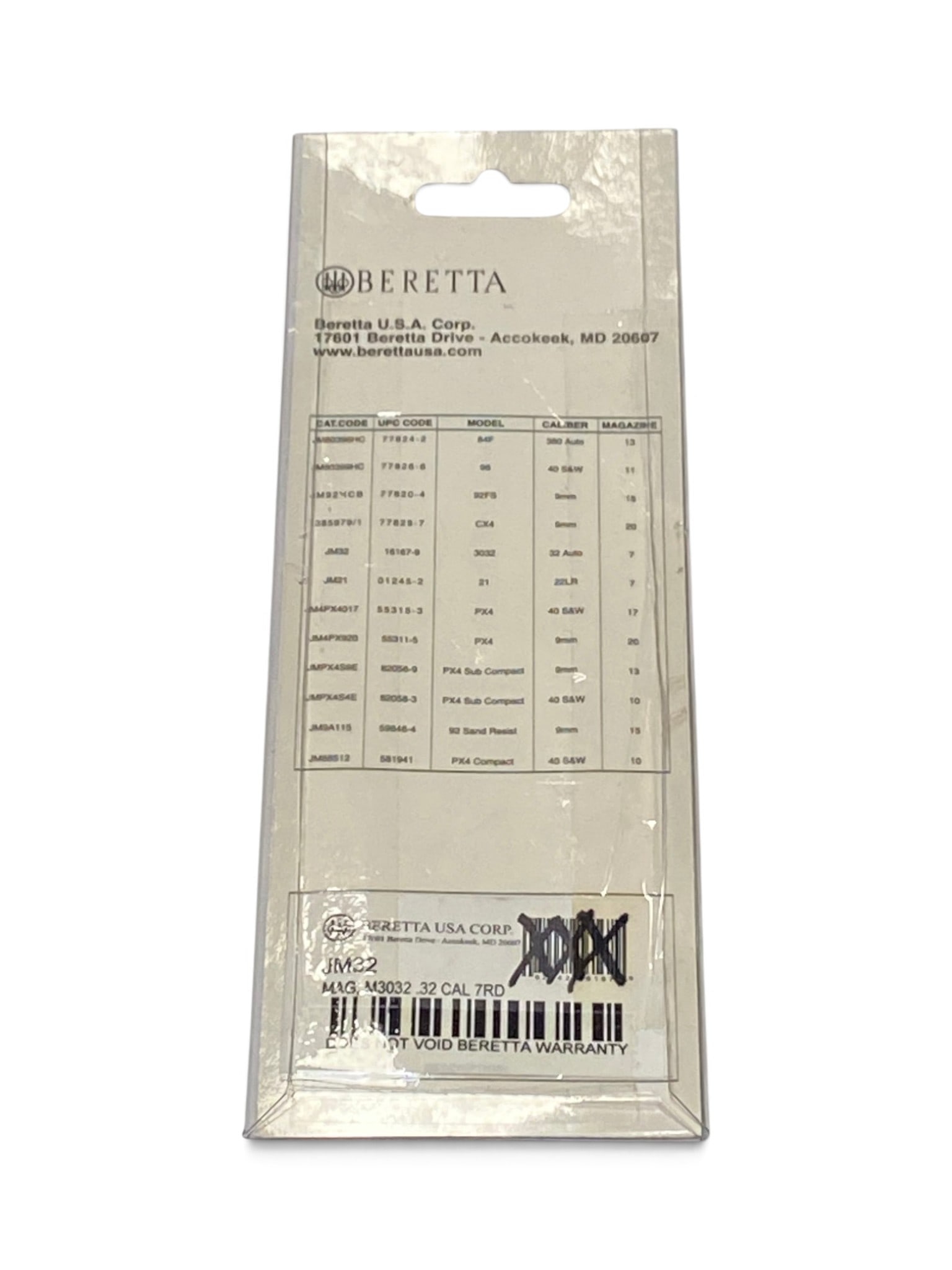 NIB Factory Beretta M3032 Tomcat .32 ACP 7rd. Magazine - 2