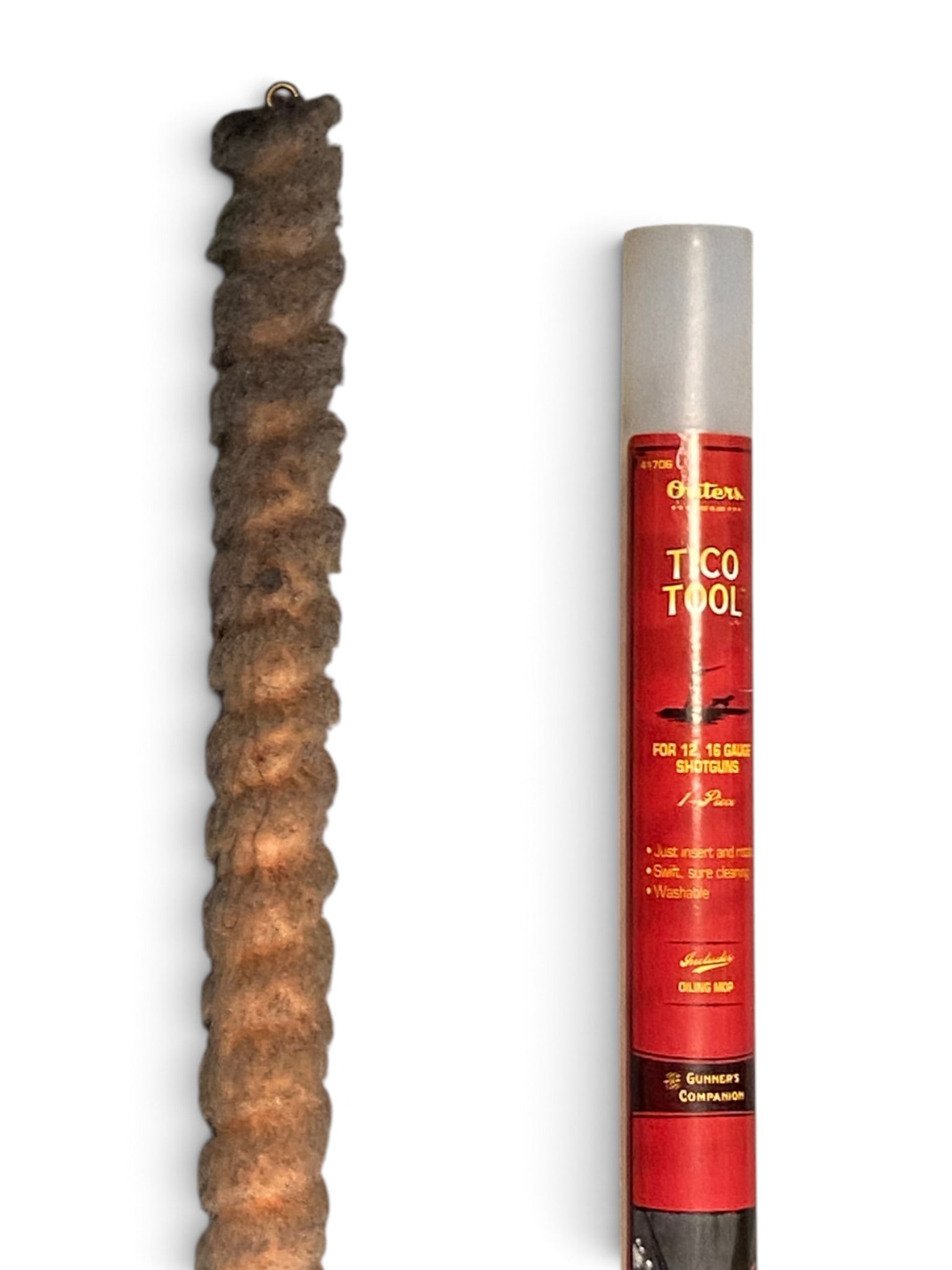 Outers "TICO TOOL" 1-Piece 12 GA. And 16 GA. Shotgun Bore Cleaner Rod in Tube - 4