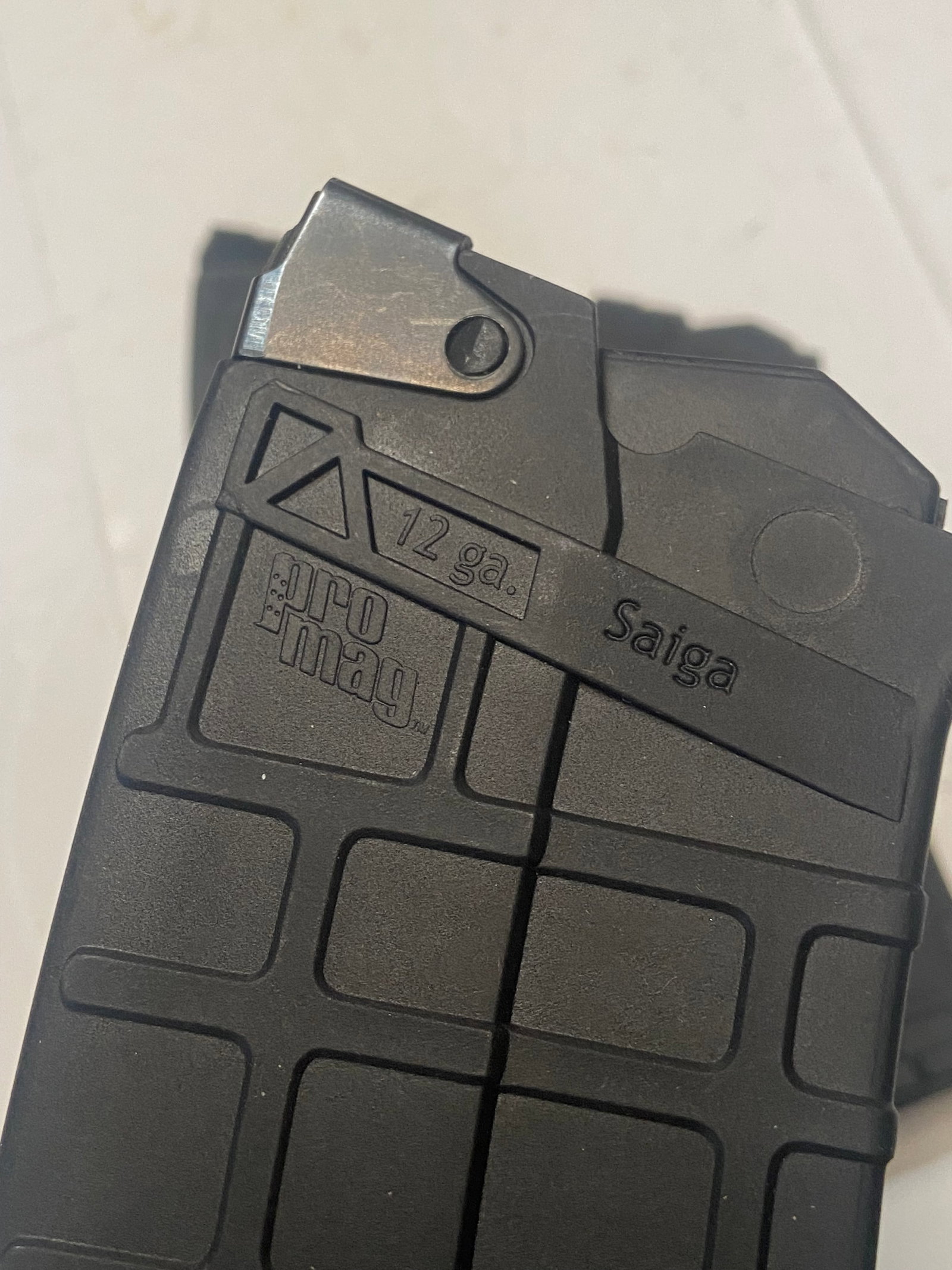 (3) ProMag 10rd. Black Polymer SAIGA-12 GA. Magazines - 3