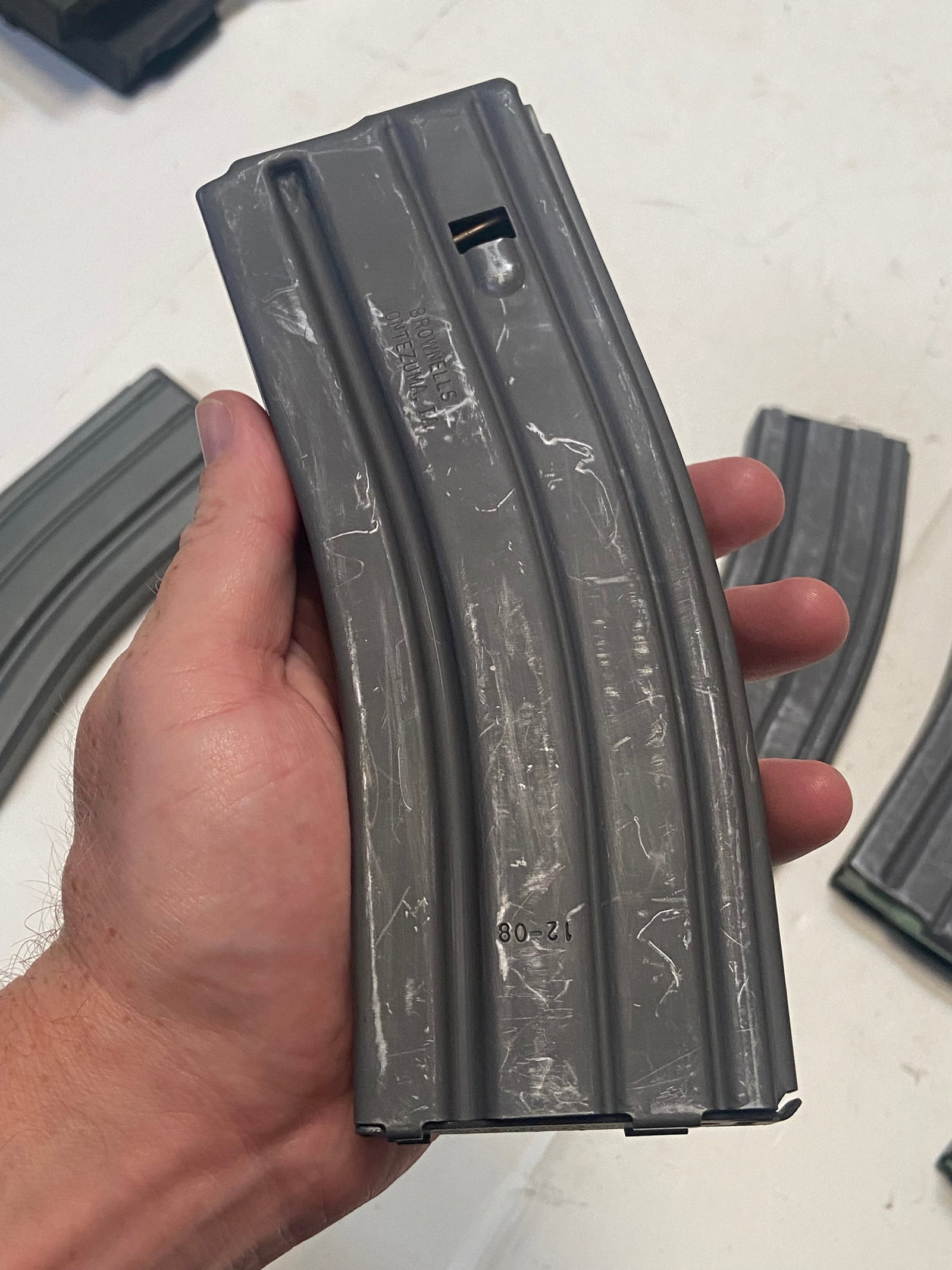 (5) AR/M4 30-Round Aluminum Magazines - Brownell's and NHMTG S/42 - 5