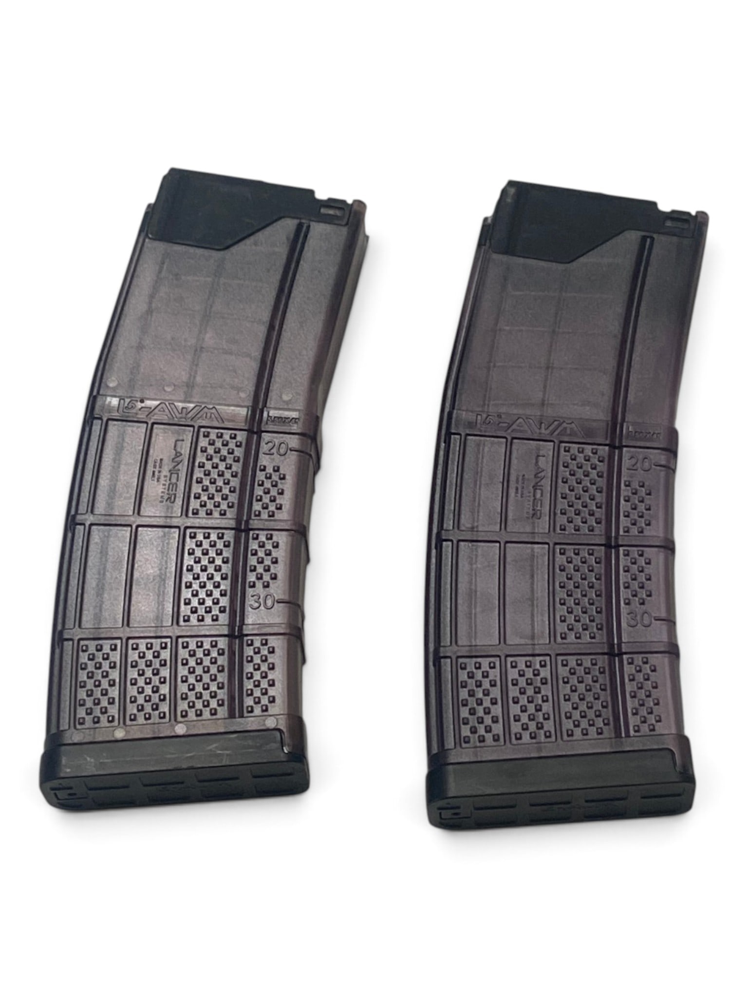 (2) Lancer L5-AWM 5.56x45/.223 30-Round Advanced Warfighter Magazines: See Photo(s)
