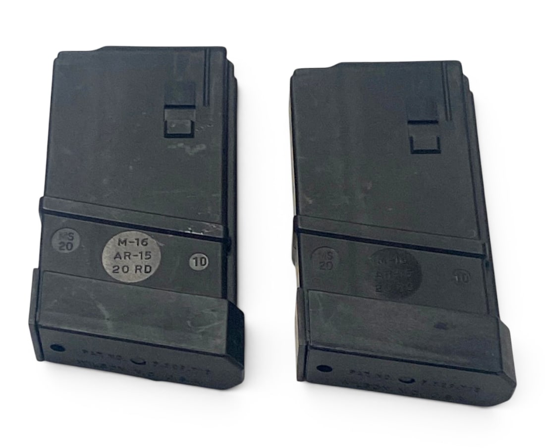 (2) Original Preban Thermold D&D Inc. Wilson, NC M16/AR15 20rd. Magazines: Wilson, NC. USA Pat. No. 5,329,718 - Original PRE-BAN Magazines manufactured in the US before the 1994 Federal Assault Weapons Ban.