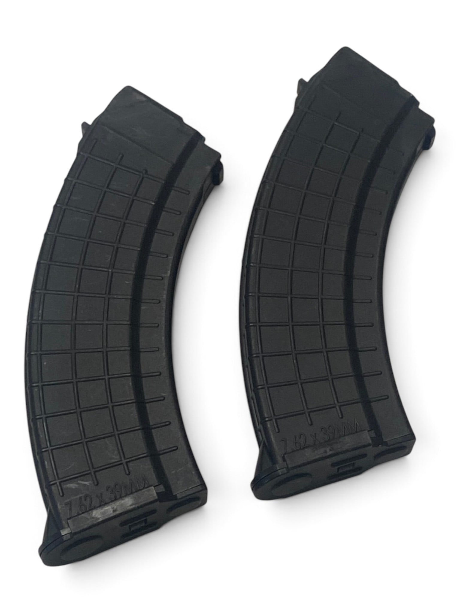 (2) I.O. INC. 7.62x39mm Bulgarian Waffle Pattern AK-47 30-Round Magazines: See Photo(s)