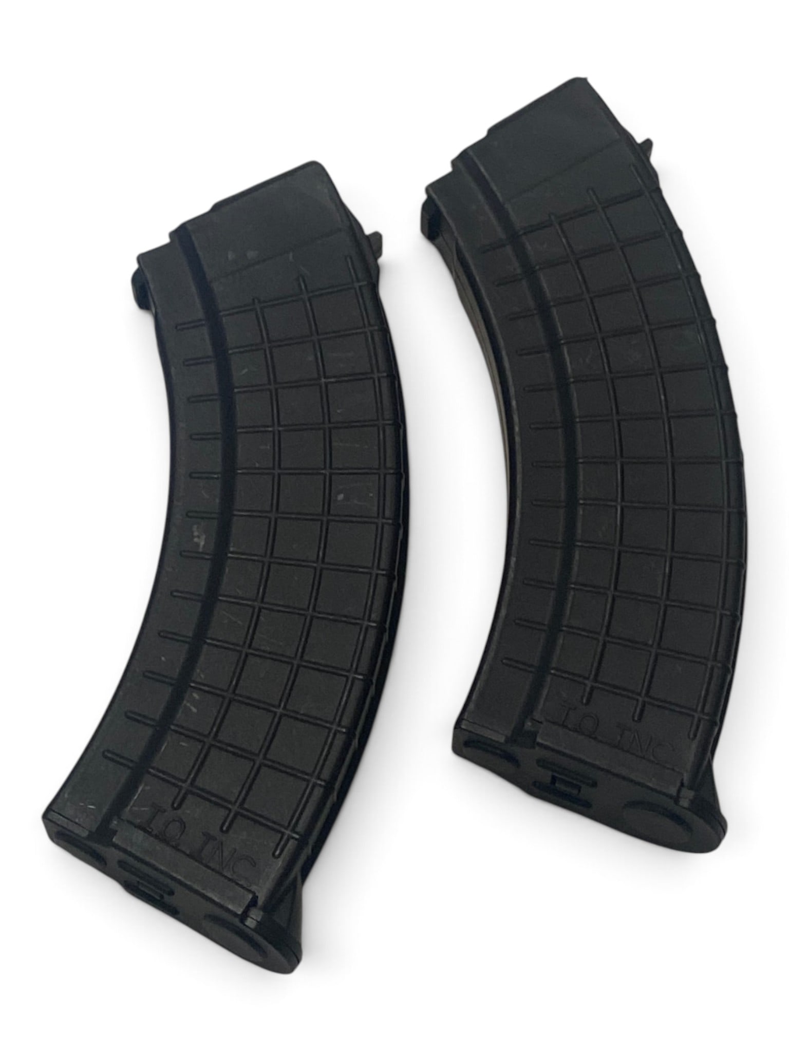 (2) I.O. INC. 7.62x39mm Bulgarian Waffle Pattern AK-47 30-Round Magazines - 2